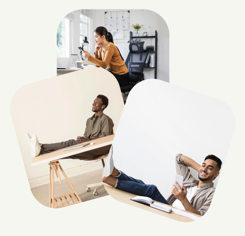 Clientes trabajando en diferentes entornos